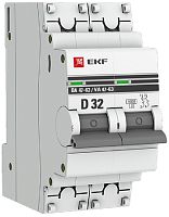 Выключатель автоматический EKF PROxima ВА47-63 2п 32А D 6кА картинка